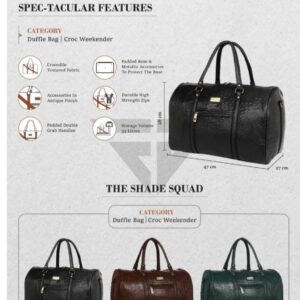 Croc Weekender Duffle Bag