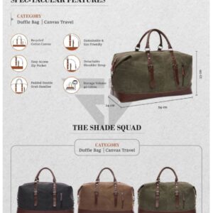 Canvas 40l Travel Duffle