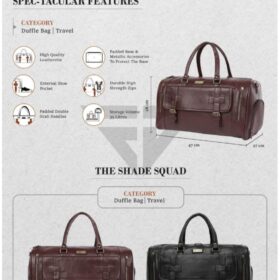Travel Duffle Bag With Shoe Pocket