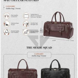 Travel Duffle Bag With Shoe Pocket