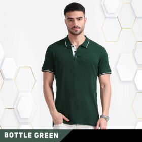Organic Tipping polo Bottle green