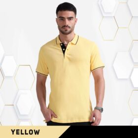 Organic Tipping polo Yellow