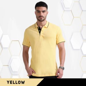 Organic Tipping polo Yellow