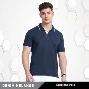 Ecoblend Polo Denim Melange
