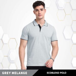 ECOBLEND POLO GREY MELANGE