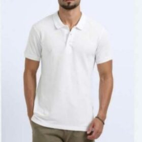 ORGANIC PLAIN POLO WHITE