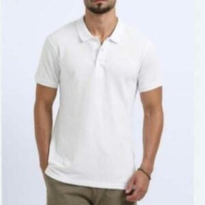 ORGANIC PLAIN POLO WHITE