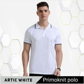 Primoknit Tipping Polo Arctic White