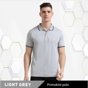 Primoknit Tipping  Polo Light Grey
