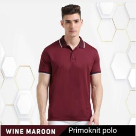 Primoknit Tipping Polo Maroon