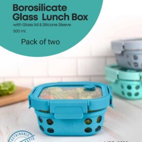 TintBox Borosilicate Glass UP Lunch Box Set of 2